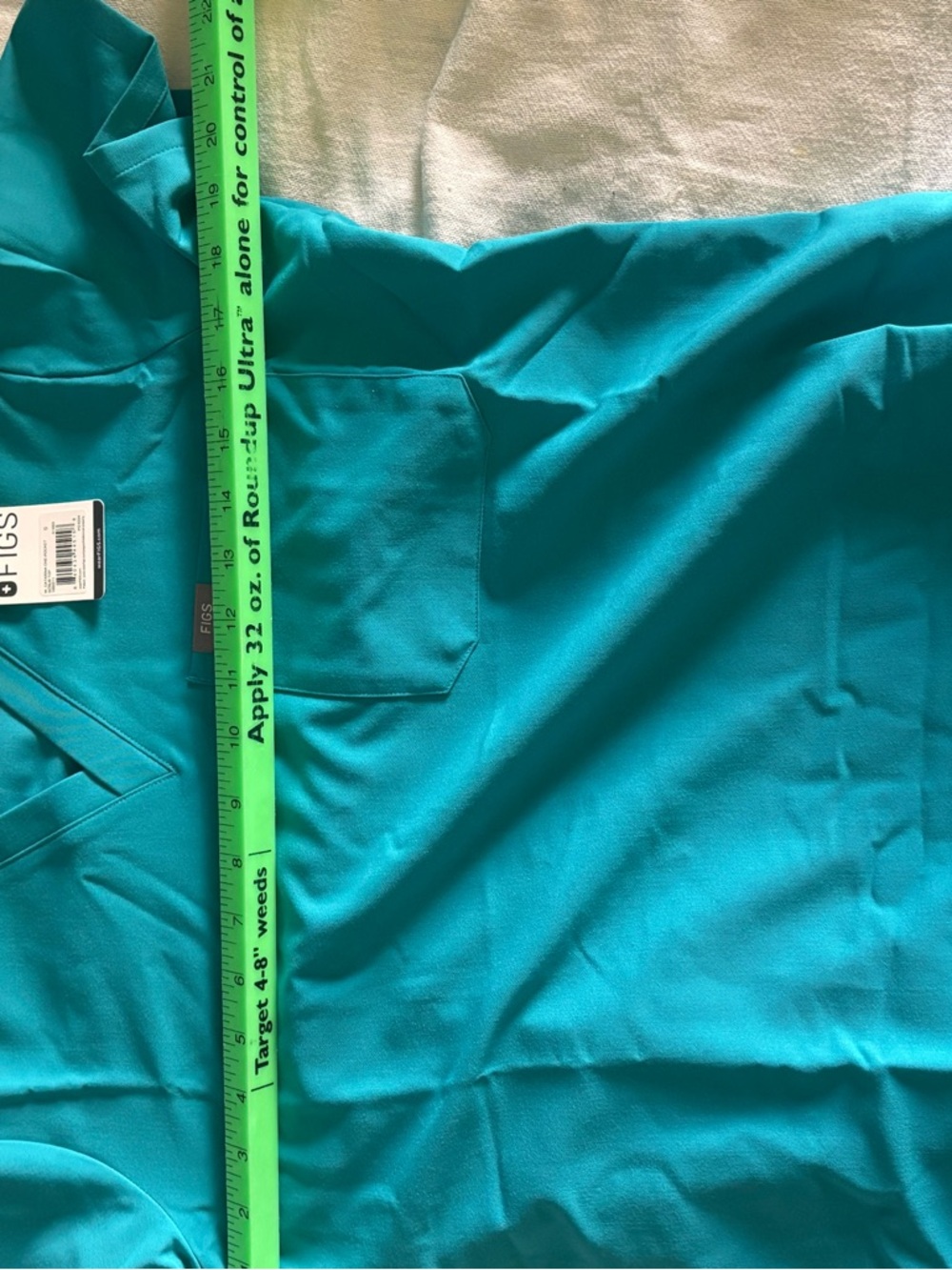 NWT FIGS Catarina Short Sleeve Scrub Top Teal SIZE SMALL - Picture 5 of 6